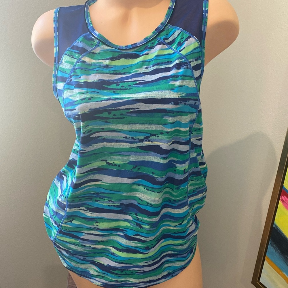 Lululemon Sculpt Tank in Seven Wonders Multi/Blue Hero 8